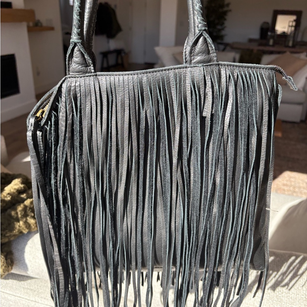 Lucky Brand Fringe Shoulder Bag with crossbody strap
